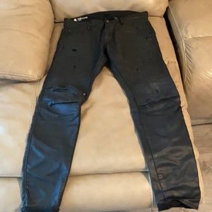 G-Star Raw Denim Skinny Jeans Size 33/30 All Black
